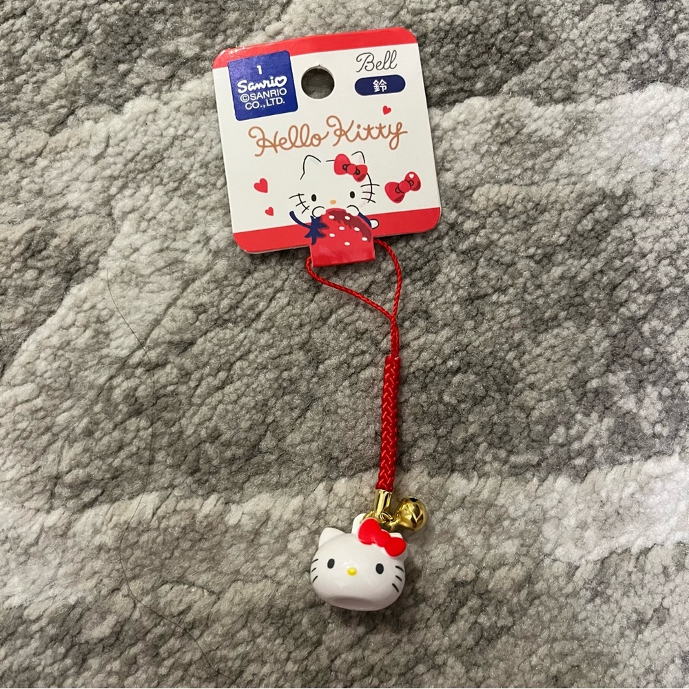 BNWT Japan Sanrio Hello Kitty keychain bell charm